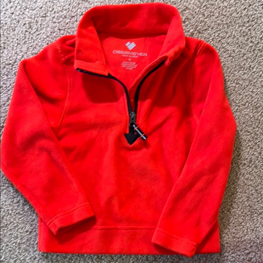 Obermeyer Red Fleece Pullover Jacket